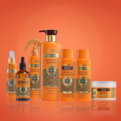 Castor oil-enriched shampoo